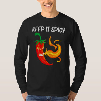 T-shirt Piment Pour Homme Femme Rouge Épicé Flamme Jalap