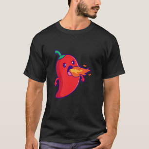 T-shirt Piment Qui Respire Du Feu