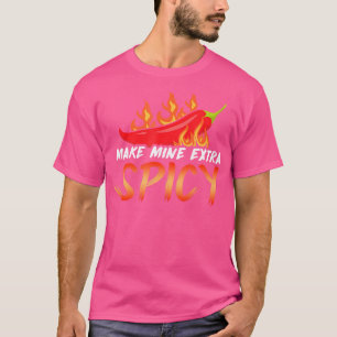 T-shirt Piment Rouge Chili Drôle Extra Épicé Pour Les Gent