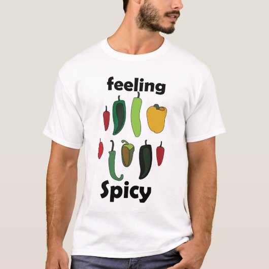 T-shirt Piment Sentiment Brûlant Fête Fiesta (Devant)