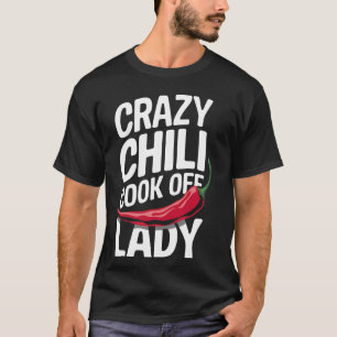 T-shirt Pimentée Concours de Cuisine de Chili Fou Dame 1