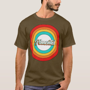 T-shirt Pimentel Nom Chemise Vintage Cercle Pimentel