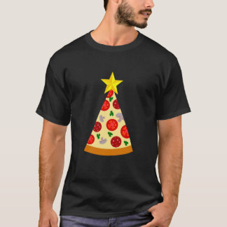 T-shirt piments de noël pizza drôles italien xmas poivre