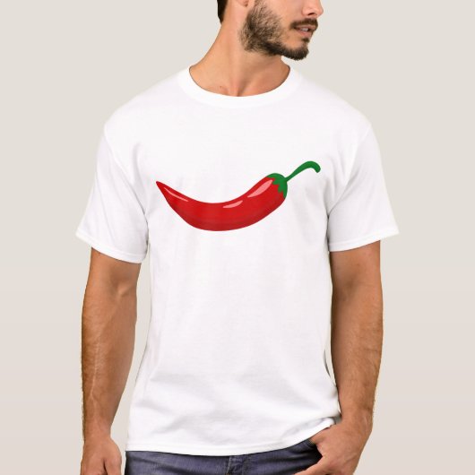 T-shirt Piments piment chaud rouge (Devant)
