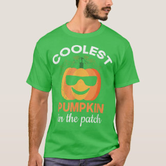 T-shirt Pimpkie la plus froide dans le Patch - Garçons Fil