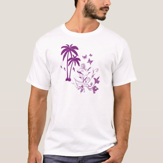 T-shirt Pin- de plage (Devant)