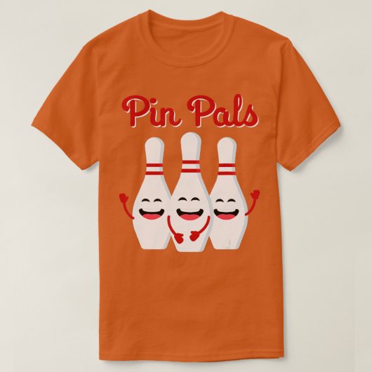 T-shirt Pin Pals Cute Bowling Pour Hommes Femmes Et Enfant (Design devant)