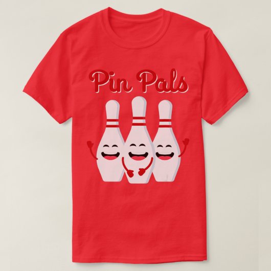 T-shirt Pin Pals Cute Bowling Shirt For Men Women And Kids (Design devant)