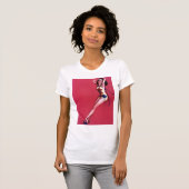 T-shirt Pin-up de brune (Devant entier)