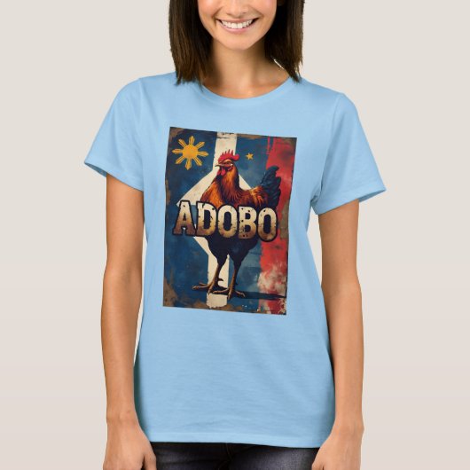 T-shirt Pinay Pride Chicken Adobo - Philippin (Devant)