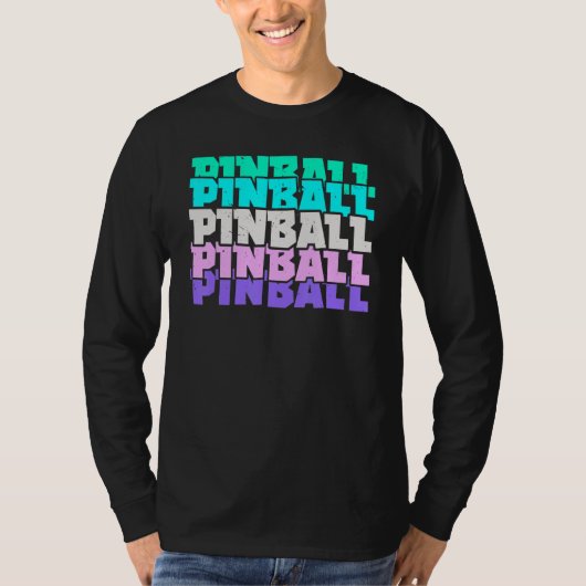 T-shirt Pinball Arcade Games Video Game Gaming Gamer (Devant)