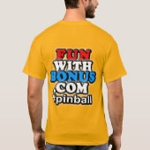 T-shirt #pinball avant de poche de FunWithBonus.com - (Dos)