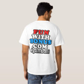 T-shirt #pinball avant de poche de FunWithBonus.com - (Dos entier)