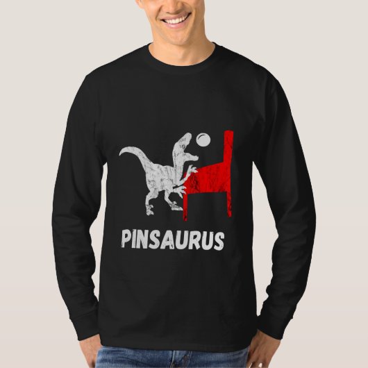 T-shirt Pinball dinosaure Arcade Game Machine Dino Flippin (Devant)