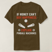 T-shirt Pinball est heureux Funny Pinball Player Arcade G (Design devant)