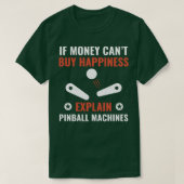 T-shirt Pinball est heureux Funny Pinball Player Arcade G (Design devant)