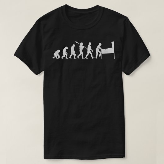 T-shirt Pinball Evolution Arcade Game Machine Funny Famill (Design devant)