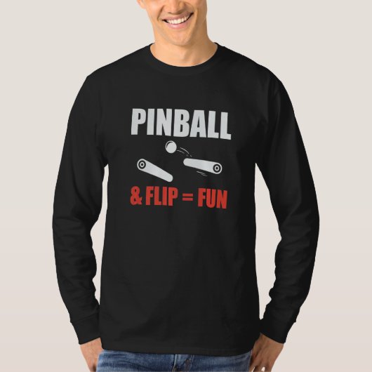 T-shirt Pinball & Flip Fun Pinball Machine Player (Devant)