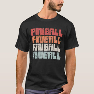 T-shirt Pinball Machine Collecte de Pinball Rétro & Classi