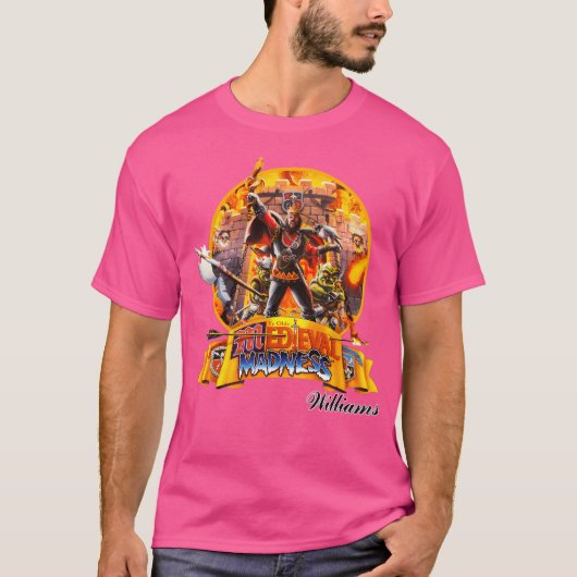 T-shirt Pinball médiéval (Devant)