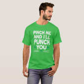 T-shirt Pince-moi et je te punis Jour de la Saint Patrick (Devant entier)