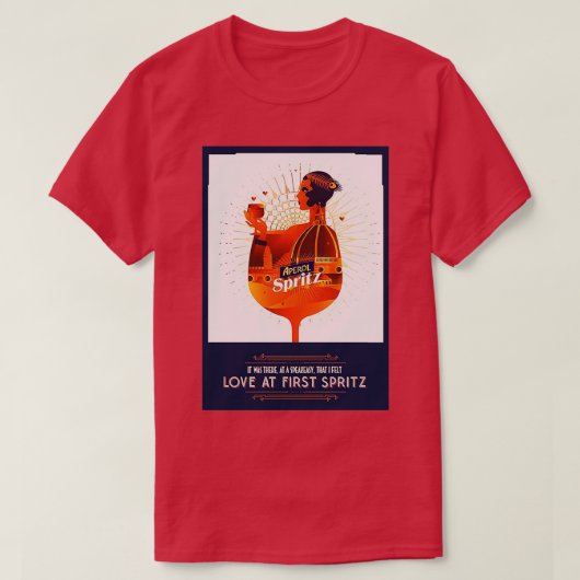 T-shirt Pinceau d'Aperol (Design devant)
