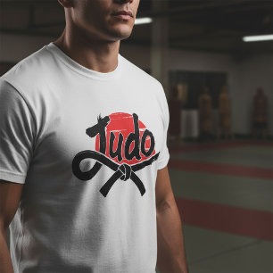T-shirt Pinceau de Judo et Ceinture Noire – Soleil Levant