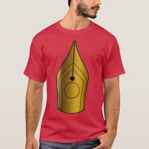 T-shirt Pinceau d'or minimaliste