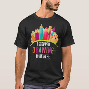 T-shirt Pinceau Drôle École d'Art Cadeau de Peintre Dessin