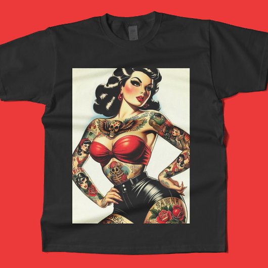 T-shirt Pinceau tatoué vintage