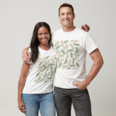 T-shirt Pine and Cedar Evergreen Branches Pattern (Unisexe)