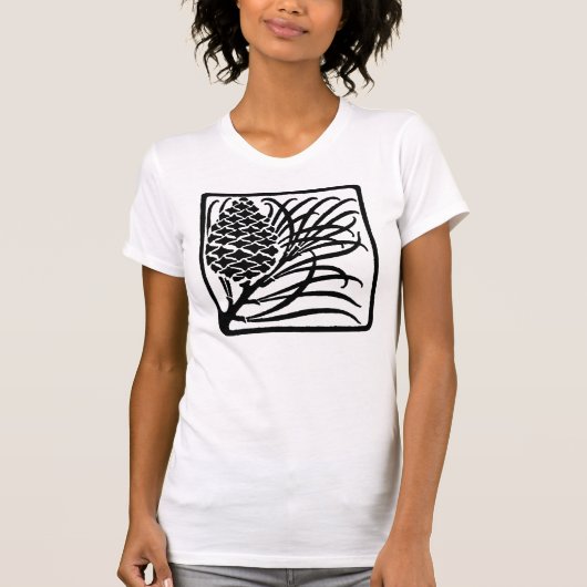 T-shirt Pine Cône Art nouveau (Devant)