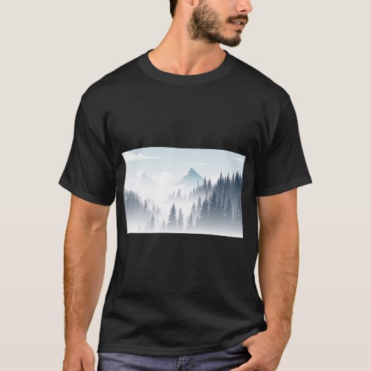 T-shirt Pine Foggy (Devant)