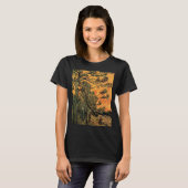 T-shirt Pine Trees Red Sky Setting Soleil par Vincent van  (Devant entier)