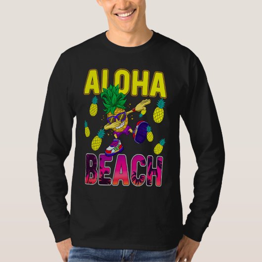 T-shirt Pineapple  for Women Men Dabbing Aloha Hawaii Summ (Devant)