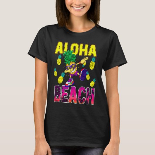 T-shirt Pineapple  for Women Men Dabbing Aloha Hawaii Summ (Devant)