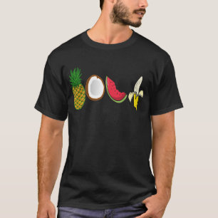T-shirt PineApple, noix de coco, pastèque, Bannana — T-Shi