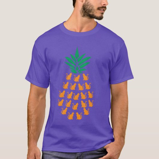 T-shirt Pineappy Cats drôle (Devant)