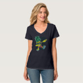 T-shirt Pineappy Dabbing Pineappy Lunettes de soleil Fruit (Devant entier)