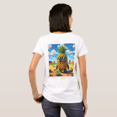 T-shirt Pineblox - Série PineCraft - Pineapple Empire (Dos entier)
