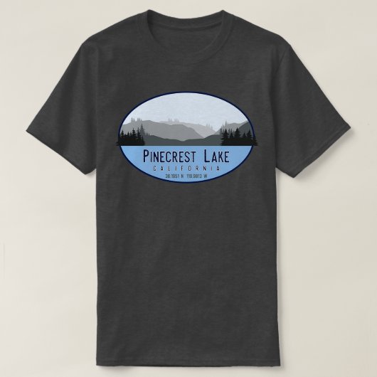 T-shirt Pinecrest Lake California (Design devant)