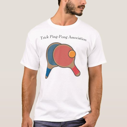 T-shirt ping-pong, association de ping-pong de tour (Devant)