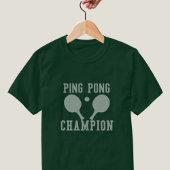 T-shirt Ping Pong Champion Paddles Traversées Table Tennis