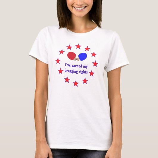 T-shirt Ping-pong de vantardise de droites (Devant)
