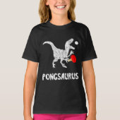 T-shirt Ping Pong Dinosaures Pingpong Lecteur Dino Table D (Devant)