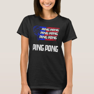 T-shirt Ping pong Drapeau US Man Ping pong