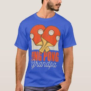 T-shirt Ping Pong Grand-père qui aime le tennis de table