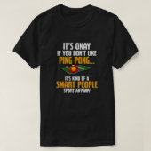 T-shirt ping pong Jeu produit Funny Smart Player (Design devant)