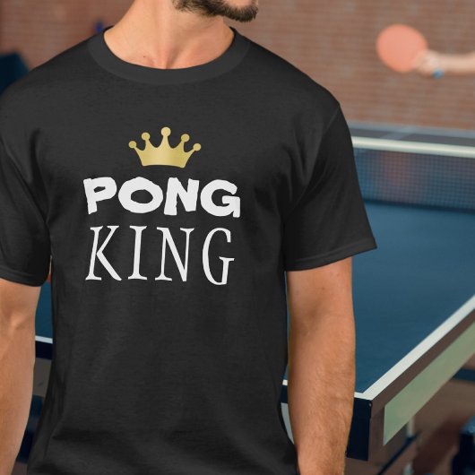 T-shirt PING PONG KING Gold Crown