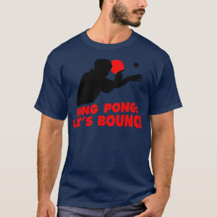 T-shirt Ping Pong Lance Bounce rouge